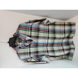 Chaps Performance Short Sleeve Plaid Shirt - XL
